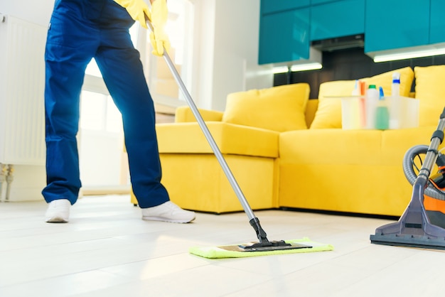 living room cleaning