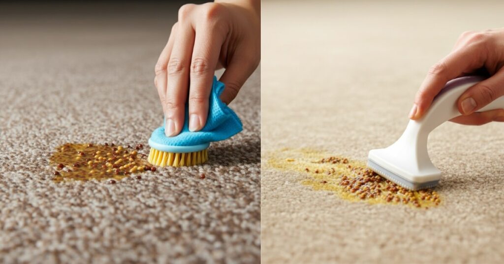Eliminating Mustard Stains from Carpet 