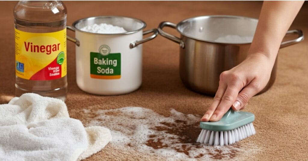 How to Clean Carpet with Vinegar & Baking Soda