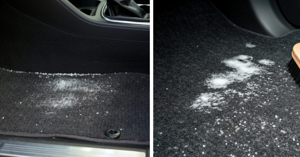 Why Salt Stains Appear on Car Carpets