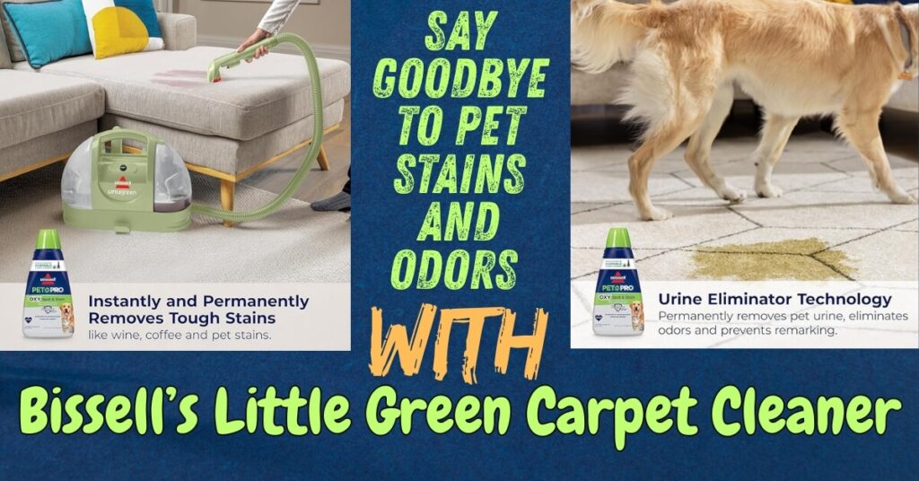Bissell little green pet cleaner to remove pet stains and orders