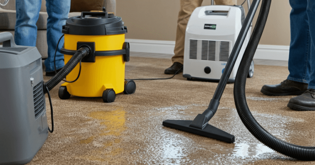 Carpet Flood Water Removal & Drying