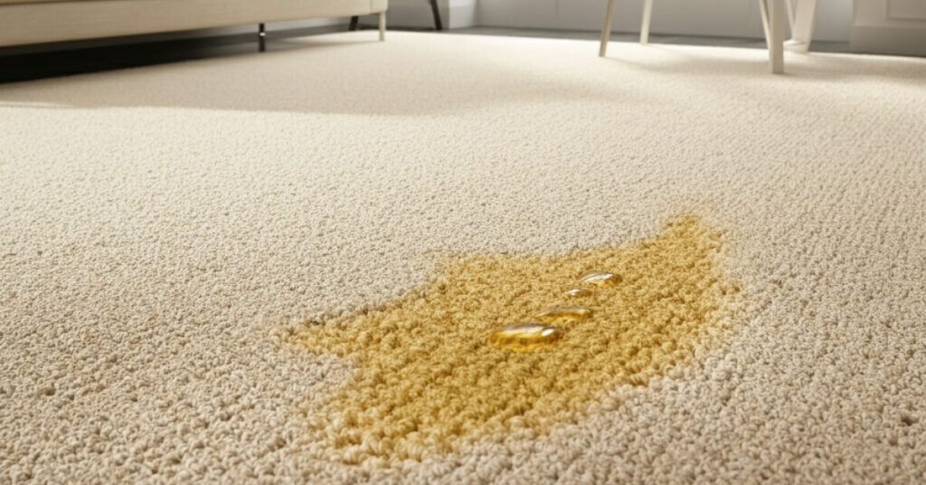 how to keep stains from coming back on carpet